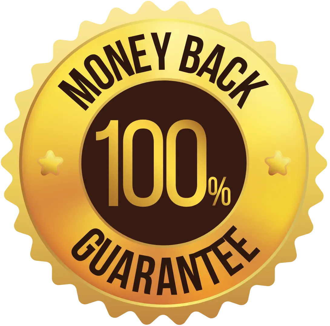AlphaCur 60-day money-back guarantee badge